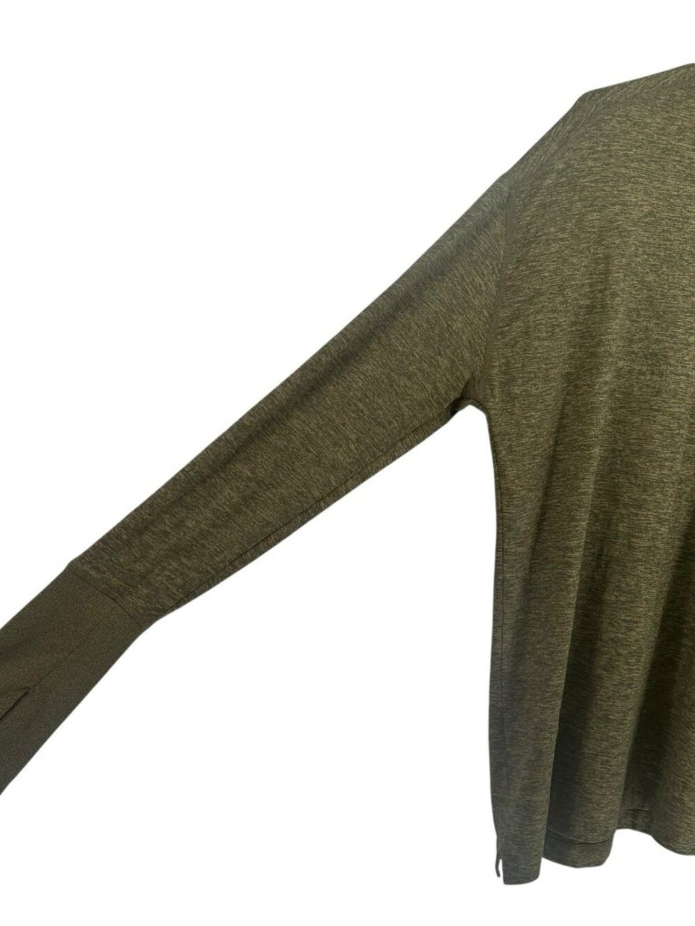 Nike Running Dri Fit 1/4 Zip Pullover Men’s L Green Premium Stretch‎ Reflective - Picture 3 of 9